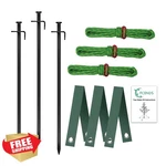Fcends Tree Stake Kit, Heavy Duty Anchor Support, 3 Straps. Fixed Price $27.99.