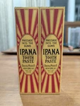 Vintage "2-PACK" Ipana Toothpaste Box Bristol-myers Advertising Collectible. Fixed Price $29.99.
