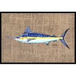 Carolines Treasures 8773MAT 18 X 27 In. Fish-marlin Indoor & Outdoor Doormat. Fixed Price $31.65.