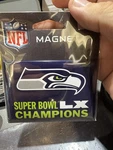 Seattle Seahawks Super Bowl Lx Metal Magnet 2.5X3 Nfl Wincraft. Fixed Price $11.95.