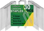 30 Pack Lawn Staples, Premium Garden Landscape Galvanized Heavy-duty. Fixed Price $8.91.