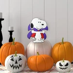 Productworks Peanuts Snoopy Vampire Pumpkin Icon Metal Stake Halloween Decor. Fixed Price $42.48.