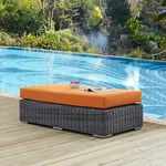 Modway Summon Outdoor Patio Sunbrella Rectangle Ottoman In Canvas Tuscan. Fixed Price $645.50.