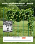 Vevor Garden Stakes (25 Pack) - 82.68 Inch Plastic Coated Metal Tomato Wi. Fixed Price $84.90.