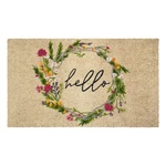 Calloway Mills Cottage Floral Wreath Doormat 24X36" Coir Rubber Backed Welcome. Fixed Price $67.82.