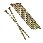 Maombo 200 Pcs 6INCH Landscape Stakes, Spiral Metal Galvanized Spik.... Fixed Price $79.02.