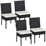 Outdoor Dining Chairs Set Of 4 Patio Garden Seating With Cushions All-weather. Fixed Price $209.99.