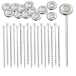 Uitose 25-PACK Rv Outdoor Rug Stakes Stainless Steel Spiral Patio Mat. Fixed Price $48.83.