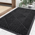 Smiry Front Door Mat Outside Entrance, 2- Pack Heavy Duty Natural Rubber. Fixed Price $34.99.