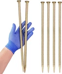 Jpoip 16 Inch Rebar Stakes - 1/2 Diameter Galvanized Steel Ground Anchors. Fixed Price $33.19.