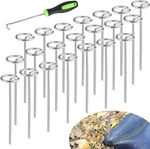 150PCS Landscape Fabric Staples Stakes Pins 6 Inch,circle Top Garden Wee. Fixed Price $39.79.