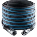 Fitt Force Pro Garden Water Hose Blue/black 5/8" 50' - White Box. Fixed Price $24.99.