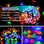 Outdoor Waterproof Solar String Flower Lights Fairy Decorations 8 Models. Fixed Price $13.99.