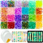 Glow The Dark Glass Beads For Jewelry Making, 600PCS 8MM 24 Grids Crystal Gem. Fixed Price $23.15.