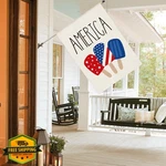 Avoin 28X40" American Stars Stripes House Flag Double Sided Usa Patriotic Out.... Fixed Price $20.00.
