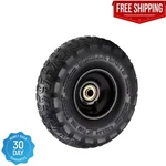 Gorilla Cart Tire 10 Inch Pneumatic Replacement Wheel 5/8 Axle Lawn Garden. Fixed Price $18.98.