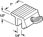 Prime-line 9802 Aluminum White Sliding Window Lock 1-37/64 X 1/2 In.. Fixed Price $7.76.
