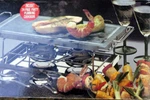 Metro Stone Tabletop Grill Black Rock With 2 Alcohol Burners Warmers. Fixed Price $107.32.