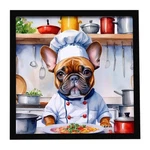 Carolines Treasures DAC6252MFP88 X In. French Bulldog The Chef Framed Met.... Fixed Price $31.49.