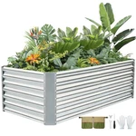 Good Gain 6X3X2 Ft Galvanized Raised Garden Bed Kit, Large Metal Planter Box. Fixed Price $77.93.