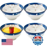 Japanbargain Set Of 4 Japanese Porcelain Bowls Serving Soup Rice Noodle Udon. Fixed Price $55.12.