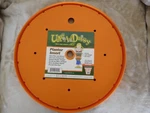 Ups-a-daisy Round Planter Insert 14" Orange Durable Resin Disk. Fixed Price $10.00.