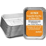 30 Drip Bbq Pans Aluminum Foil Liner Grease Catch For Weber Gas Grills. Fixed Price $18.80.