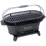 Oval Cast Iron Grill Outdoor Charcoal Tabletop Skillet Hibachi. Fixed Price $92.39.