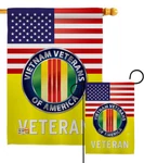 Vietnam War Garden Flag Armed Forces Military Veteran Gift Yard House Banner. Fixed Price $18.95.