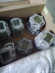 Volisun Solar Deck Lights Driveway Dock Blue Led 25 Mixed Style Used. Fixed Price $25.00.