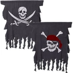 Tatuo Pcs Pirate Flags Halloween Party Decor 3X2.5FT Weathered Jolly Roger. Fixed Price $26.98.