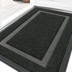Olanly Front Mat Indoor Outdoor Entrance, Waterproof 29.5" X 17", Black. Fixed Price $26.95.