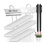 60 Pcs Metal Plant Label Stakes Weatherproof 10.6 Inch Stainless Steel Garden.... Fixed Price $63.18.