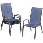 Set Of 4 Patio Dining Chairs Outdoor Stackable Armrest Space Saving Garden. Fixed Price $99.99.