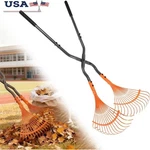 Heavy Duty Leaf Grabber Rake Long Handle Garden Cleanup Tool Ergonomic New. Fixed Price $58.49.