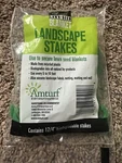 Amturf Biodegradeable Garden Landscape 4" Stakes 12PC Recycled Plastic Anchor. Fixed Price $10.95.