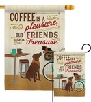 Coffee And Beverages Bicycle Bike Friendship Garden House Yard Flag. Fixed Price $15.95.