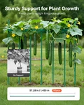 Vevor Garden - 50 Pack, 57.28 Inch Sturdy Tomato Stakes, Plastic Coated. Fixed Price $91.90.