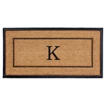 Calloway Mills 24 X 48 In. The General Monogram Doormat Natural & Black. Fixed Price $31.50.