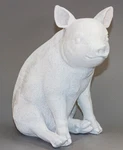 Unpainted Pig Memorial Statue Pet Funeral Decor Garden Sculpture Farm Animal Art. Fixed Price $103.40.
