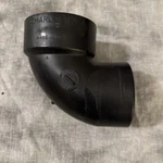 Charlotte Pipe ABS003021000 Black 90 Degree Elbow Hub X Spigot Dia. In.. Fixed Price $16.45.