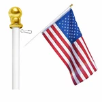 Flags Importer 6FT Spinning Pole Sealed Bearing System Upper And Lower. Fixed Price $39.27.