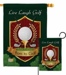 Live, Laugh, Golf Garden Flag Sports Decorative Small Gift Yard House Banner. Fixed Price $69.95.