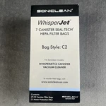 Whisperjet C2 Canister Filter Only CONTAIN5 Bags With Sound-dampening Technology. Fixed Price $22.50.