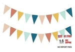 2 Pieces Boho Rainbow Pennant Banner For Classroom Decoration, Pre-strung. Fixed Price $18.25.