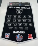 Las Vegas Raiders Nfl Hall Of Fame Inductees Winning Streak Embroidered Banner. Fixed Price $100.00.