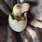 Design Toscano Baby Tyrannosaurus T-rex Dinosaur Hatching Egg Statue 8.5". Fixed Price $27.74.