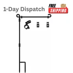 Hoosun Garden Flag Stand Metal Pole With Clip & Spring Stoppers. Fixed Price $12.65.