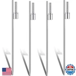 Pelopy Feather Flag Ground Spike Stake Base Heavy Duty Pole Hol. Fixed Price $72.03.