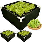 Breathable Felt Raised Garden Bed With Pvc Frame, Heavy-duty Square Planter Box. Fixed Price $55.99.